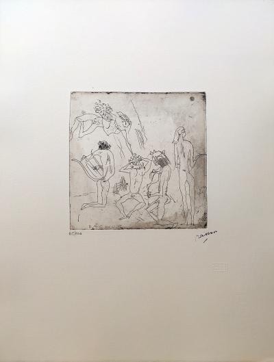 Jules PASCIN - Bacchus, 1915 - Gravure 2