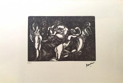 Jules PASCIN - Courtisanes, 1915 - Bois gravé 2