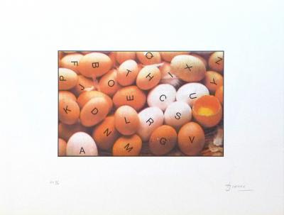 Joan BROSSA - poema visual 27, 1989 - Lithographie signée au crayon 2