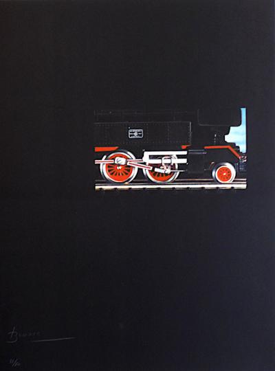 Joan BROSSA - Tunel, 1989 - Lithographie signée au crayon 2
