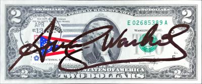 Andy WARHOL - 2$ - Billet signé 2