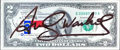 Andy WARHOL - 2$ - Billet signé 2