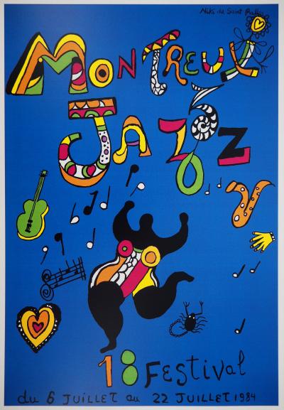 Niki de SAINT PHALLE : Dancing nana - Affiche signée 2