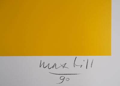 Max BILL - Composition géométrique, 1990 - Sérigraphie signée 2