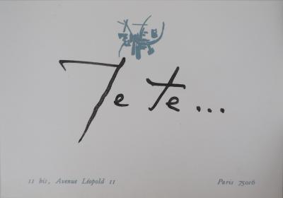 Georges MATHIEU : Lettre manuscrite, 1993 2