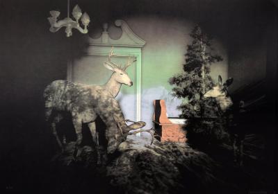Francisco LARIOS - Interiors, 1990- Lithographie signée au crayon 2