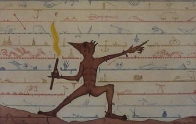 Joan PONC - Dimoni pompeia, 1973 - Gravure signée au crayon 2