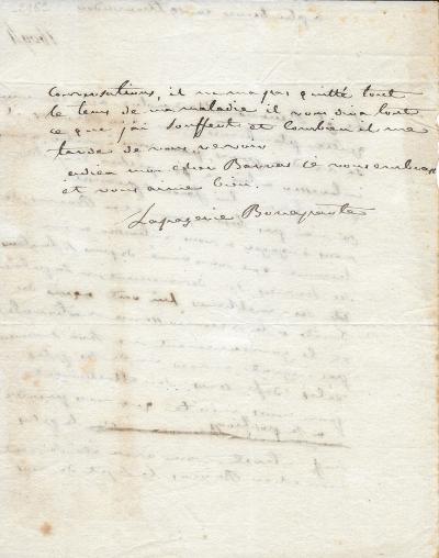 L’impératrice Joséphine - Lettre autographe signée à Barras - Napoléon 1er 2