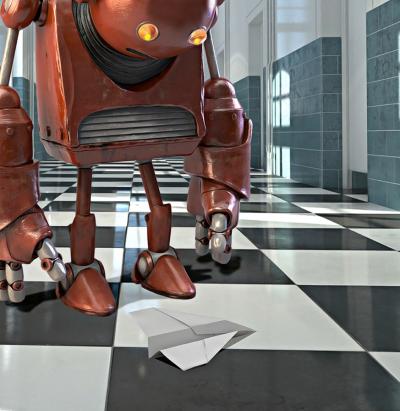 Mr Strange - L’avion en papier, 2019 - Sérigraphie signée au crayon 2