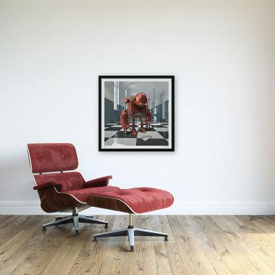 Mr Strange - L’avion en papier, 2019 - Sérigraphie signée au crayon 2