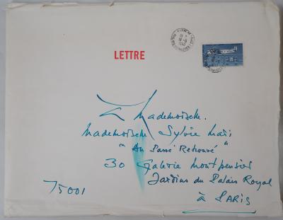 Georges MATHIEU : Lettre manuscrite, 1990 2