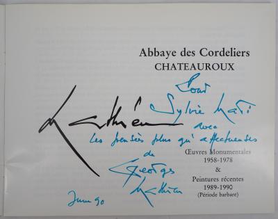 Georges MATHIEU : Lettre manuscrite, 1990 2