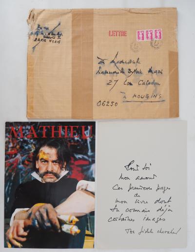 Georges MATHIEU : Lettre manuscrite, 1993 2