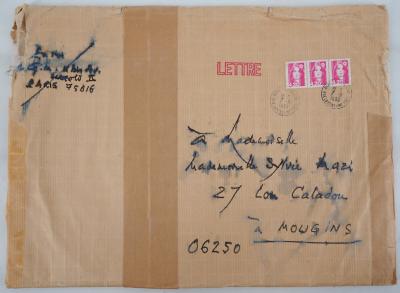 Georges MATHIEU : Lettre manuscrite, 1993 2