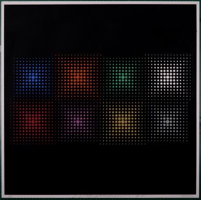 Almir MAVIGNIER DA SILVA - Punctum IV, 1965 - Sérigraphie signée à la main 2