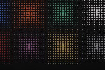 Almir MAVIGNIER DA SILVA - Punctum IV, 1965 - Sérigraphie signée à la main 2