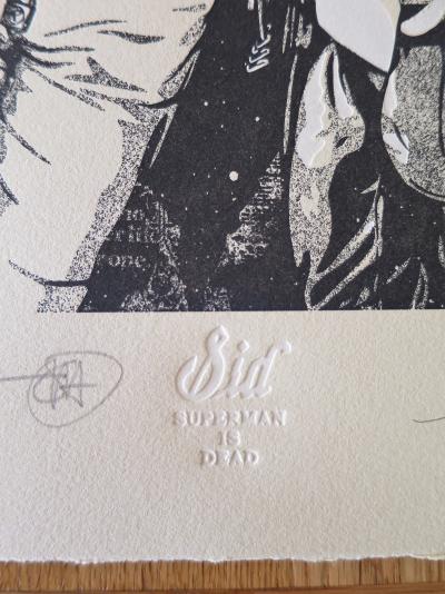 Shepard FAIREY (Obey) - Superman Is Dead -Sid Choking A Friend - Sérigraphie signée au crayon 2