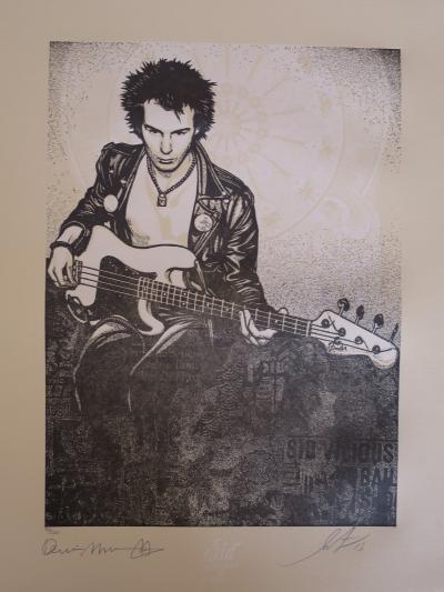 Shepard FAIREY (Obey) - Superman Is Dead - Sid Taking A Sit - Sérigraphie signée au crayon 2