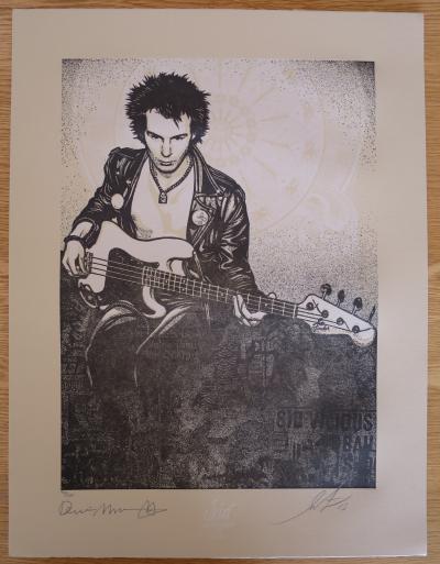 Shepard FAIREY (Obey) - Superman Is Dead - Sid Taking A Sit - Sérigraphie signée au crayon 2
