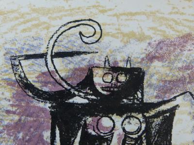 Wilfredo LAM - Composition, 1974 - Lithographie originale 2