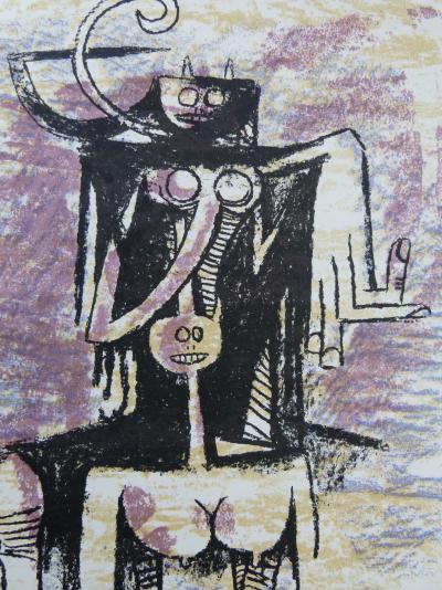 Wilfredo LAM - Composition, 1974 - Lithographie originale 2
