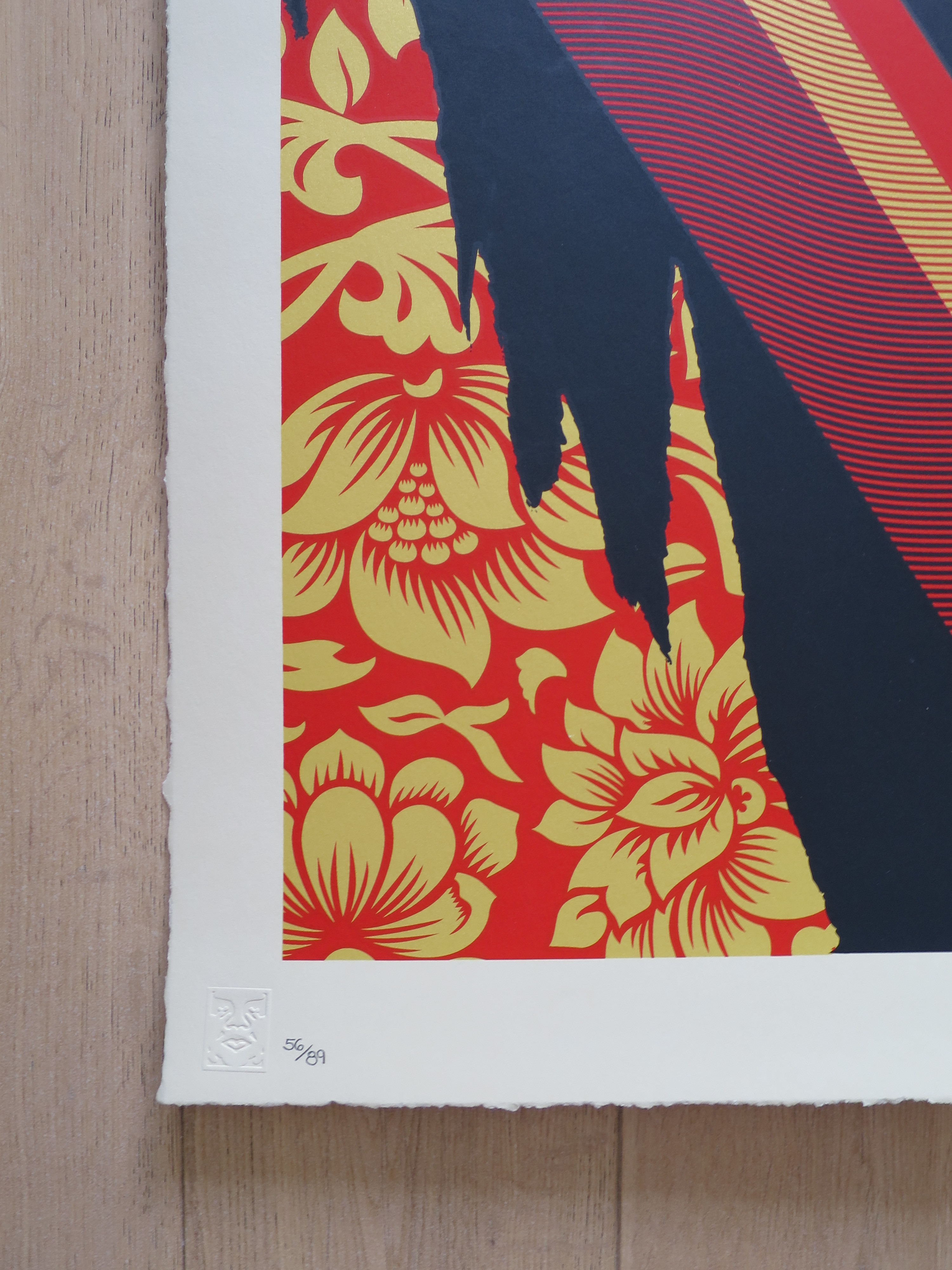 Sérigraphie Obey "GOLDEN FUTURE" Shepard Fairey - Signée Et Numérotée 339/450