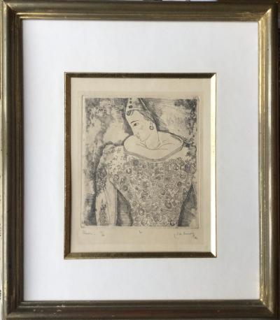 Alexis KEUNEN - Clown ,1942 - Gravure signée au crayon 2
