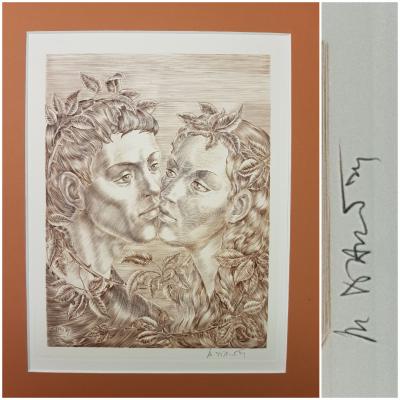 Marc DAUTRY - Tristan et Iseut V, 1981 - Gravure signée au crayon 2
