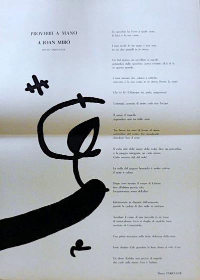 Joan MIRO - Ma de Proverbis, 1970 - Livre d’artiste 2