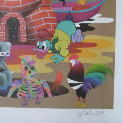 Okuda - Quarantine Dreams, 2020 - Sérigraphie signée au crayon 2