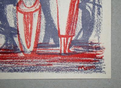 Henry MOORE - Figures et Ombres, 1951 - Lithographie originale signée 2