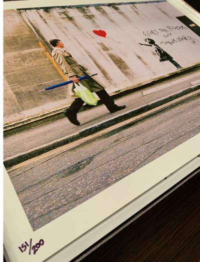 Steve LAZARIDES - Banksy Captured / Girl With Balloon, 2020 -  Impression 2
