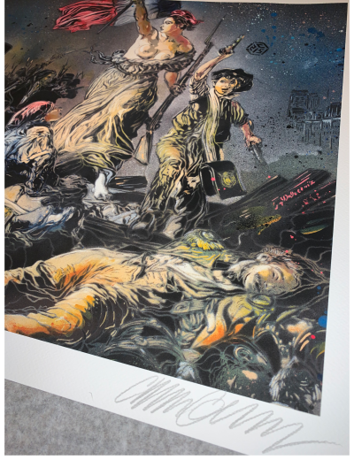 C215  - La Liberté Guidant le peuple, 2020 - Lithographie signée au crayon 2