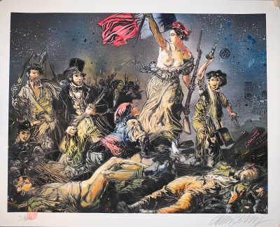 C215  - La Liberté Guidant le peuple, 2020 - Lithographie signée au crayon 2