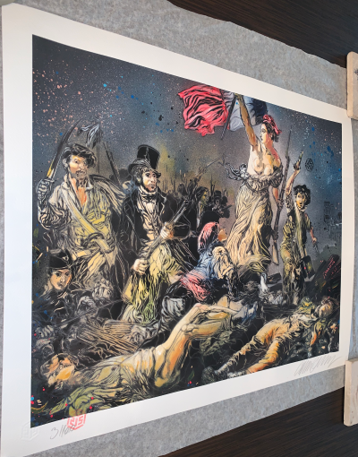 C215  - La Liberté Guidant le peuple, 2020 - Lithographie signée au crayon 2