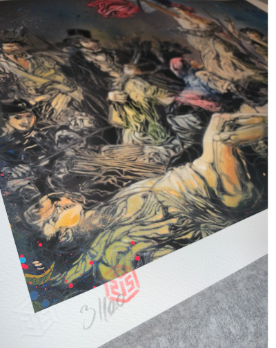 C215  - La Liberté Guidant le peuple, 2020 - Lithographie signée au crayon 2