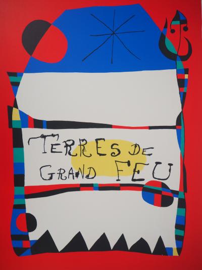 Joan MIRO : Lavis Rouge, 1961 - Grande lithographie originale signée au crayon 2