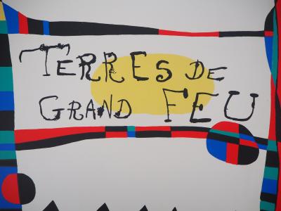 Joan MIRO : Lavis Rouge, 1961 - Grande lithographie originale signée au crayon 2