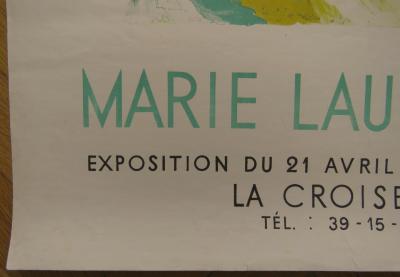 Marie LAURENCIN - Exposition La Croisette , 1962 - Affiche lithographique originale 2