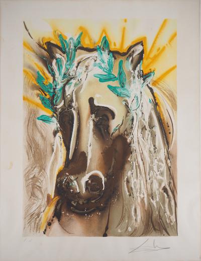 Salvador DALI - Le cheval de printemps - Lithographie originale signée au crayon