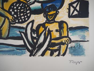 Fernand LEGER : Les constructeurs - Lithographie signée 2