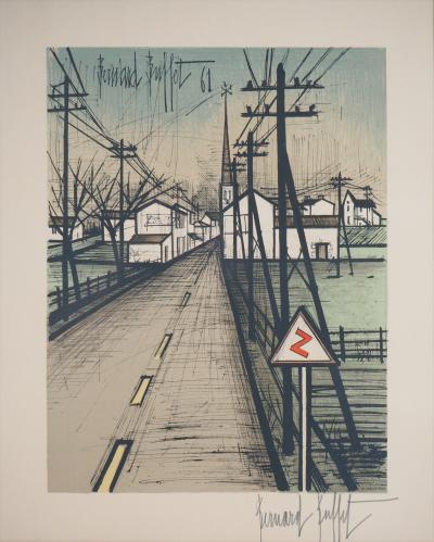 Bernard BUFFET - La Route, 1961 - Lithographique signée au crayon 2