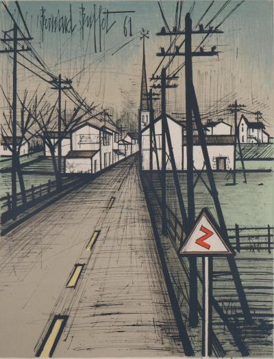 Bernard BUFFET - La Route, 1961 - Lithographique signée au crayon 2