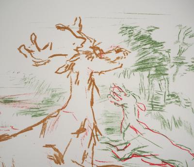 Oskar KOKOSCHKA - Chasse au cerf, 1962 - Lithographie originale signée 2