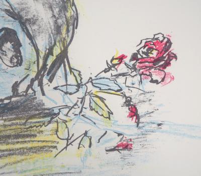 Oskar KOKOSCHKA - Vanité à la rose, 1962 - Lithographie originale signée 2