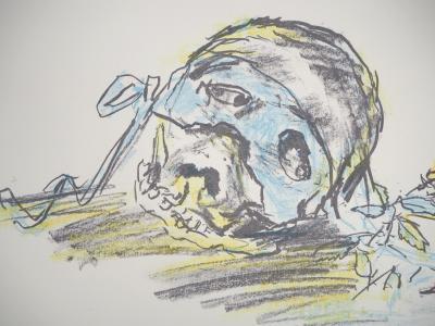 Oskar KOKOSCHKA - Vanité à la rose, 1962 - Lithographie originale signée 2