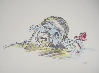Oskar KOKOSCHKA - Vanité à la rose, 1962 - Lithographie originale signée 2