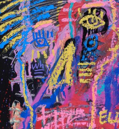 JAZZU -  Eux Nous Vous, 2020 - Techniques mixtes sur toile 2
