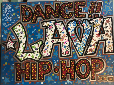 Lava I and II - Ex Vandals Hip Hop, 2015 - Mixed media on canvas 2