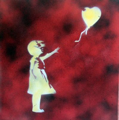 PyB - Girl Coeur, 2020 - Acrylique sur toile 2